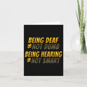 Asl Hand Gesture Deaf Hearing Loss Awareness 6 Card