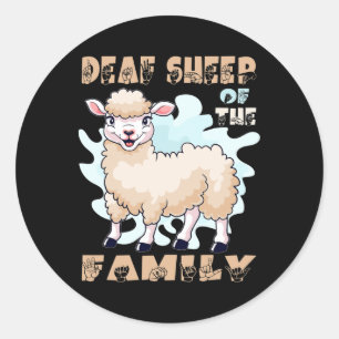Asl Hand Gesture Hand Sign Language Hearing Loss A Classic Round Sticker