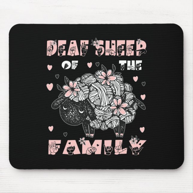 Asl Hand Gesture Hand Sign Language Hearing Loss A Mouse Pad (Front)