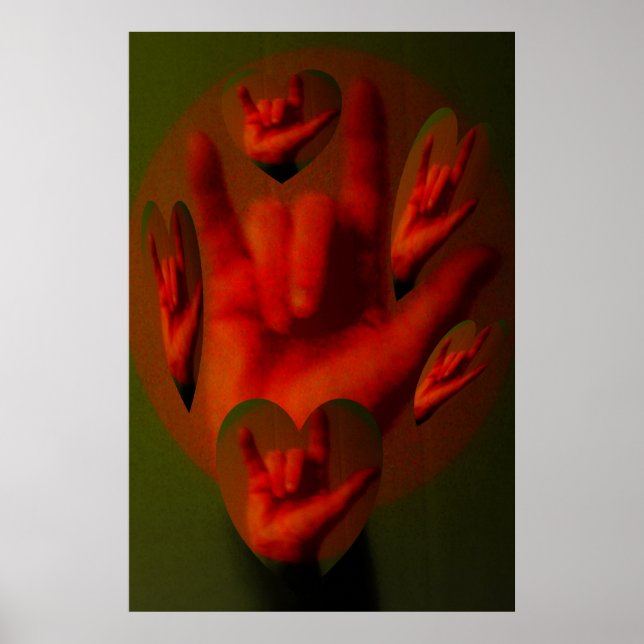 ASL Hands of Love Poster (Front)