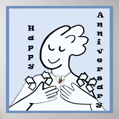 ASL Happy Anniversary Poster