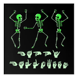 ASL Happy Halloween I - Cute Spooky Season Acrylic Print
