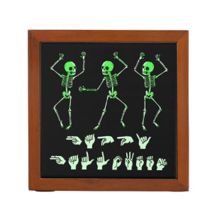 ASL Happy Halloween I - Cute Spooky Season Desk Organizer