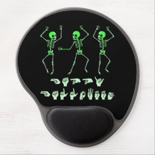 ASL Happy Halloween I - Cute Spooky Season Gel Mouse Pad