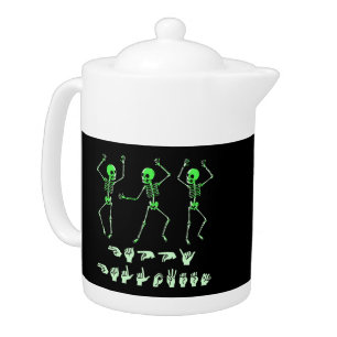 ASL Happy Halloween I - Cute Spooky Season Teapot