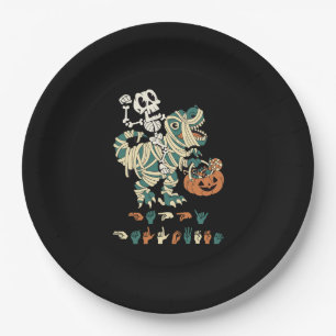 ASL Happy Halloween II - Cute Spooky Season Paper Plates