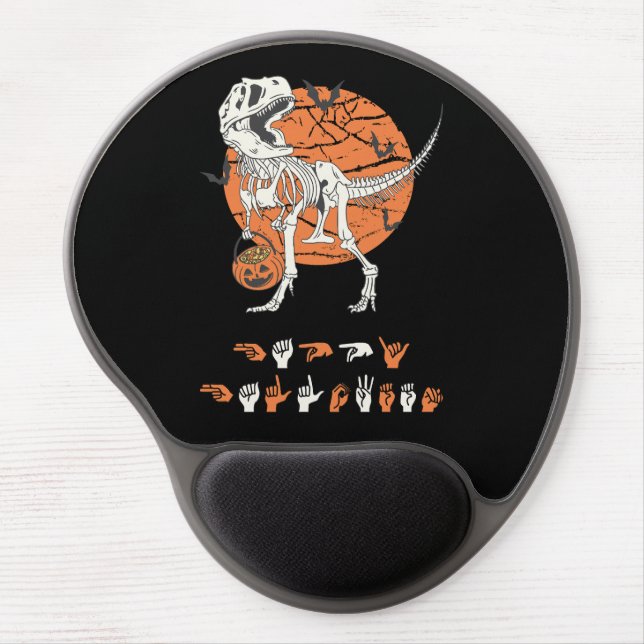 ASL Happy Halloween III - Cute Spooky Season Gel Mouse Pad (Front)