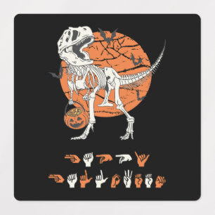 ASL Happy Halloween III - Cute Spooky Season Labels