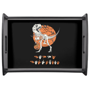 ASL Happy Halloween III - Cute Spooky Season Serving Tray