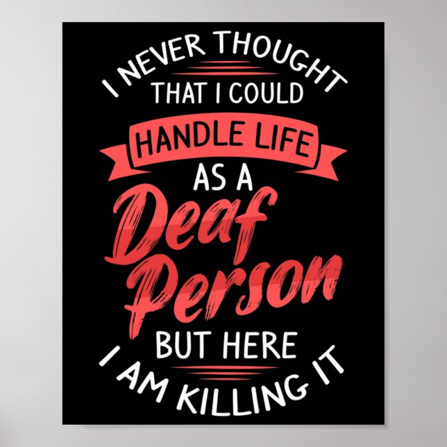 ASL Hearing Loss Deaf Awareness and Sign Language  (Front)
