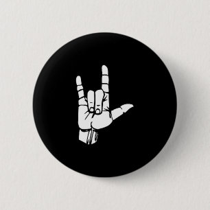 Asl I Love You Gift American Sign Language Tee Pre Button