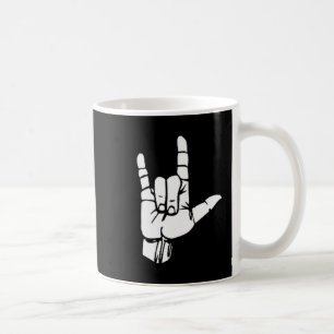 Asl I Love You Gift American Sign Language Tee Pre Coffee Mug