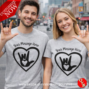 ASL - I Love You in Sign Language T-Shirt