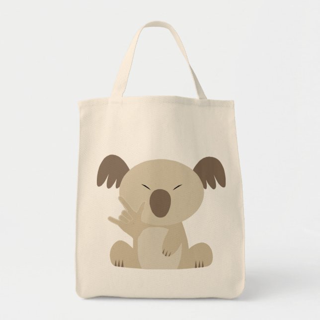 ASL I Love You Koala Bag (Front)