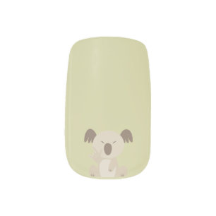 ASL I Love You Koala Minx Nail Wraps