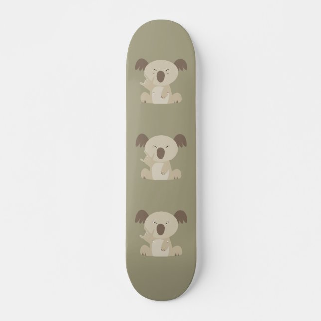 ASL I Love You Koala Skateboard Deck (Front)