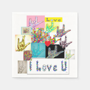 ASL I Love You Medley  Napkins