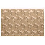 ASL I Love You Monkey Patterned Fabric