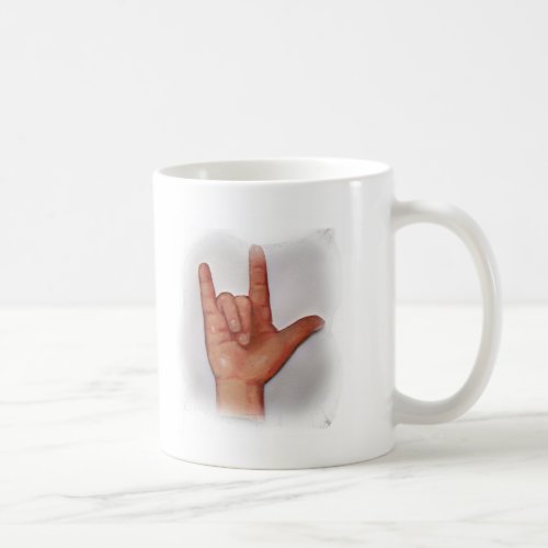 ASL I LOVE YOU NO 3 COFFEE MUG
