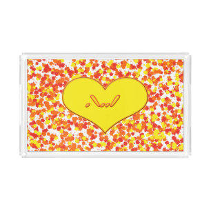 ASL-I Love You with Heart by Shirley Taylor Acrylic Tray