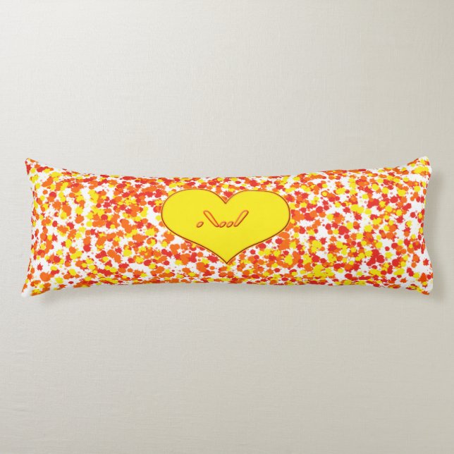 ASL-I Love You with Heart by Shirley Taylor Body Pillow (Front)