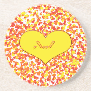 ASL-I Love You with Heart by Shirley Taylor Drink Coaster