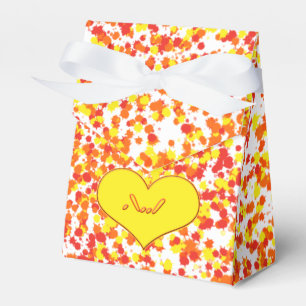 ASL-I Love You with Heart by Shirley Taylor Favor Boxes