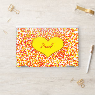 ASL-I Love You with Heart by Shirley Taylor HP Laptop Skin