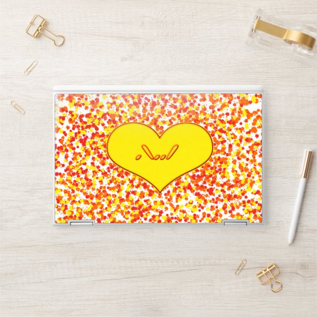ASL-I Love You with Heart by Shirley Taylor HP Laptop Skin (Desk)