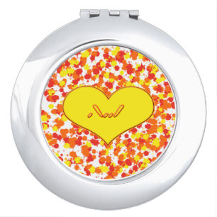 ASL-I Love You with Heart by Shirley Taylor Makeup Mirror