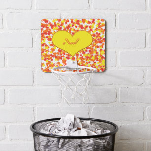 ASL-I Love You with Heart by Shirley Taylor Mini Basketball Hoop