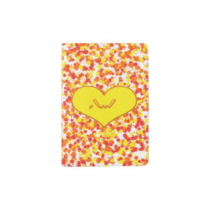 ASL-I Love You With Heart by Shirley Taylor Passport Holder