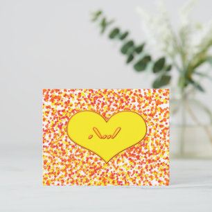 ASL-I Love You with Heart by Shirley Taylor Postcard