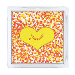 ASL-I Love You with Heart by Shirley Taylor Silver Finish Lapel Pin