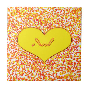 ASL-I Love You with Heart by Shirley Taylor Tile
