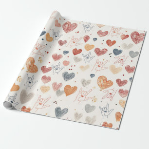 ASL "I love you" wrapping paper, Sign Language  Paper