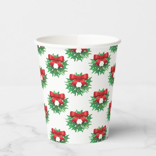 ASL I Love you Wreath Paper Cups Size 8oz 