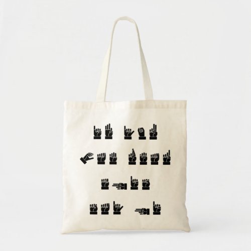 ASL If You Can Read This Say Hi   Tote Bag