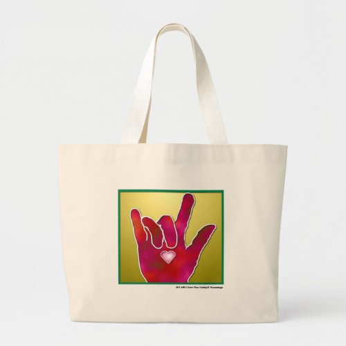 ASL ILY Love Sign Bag