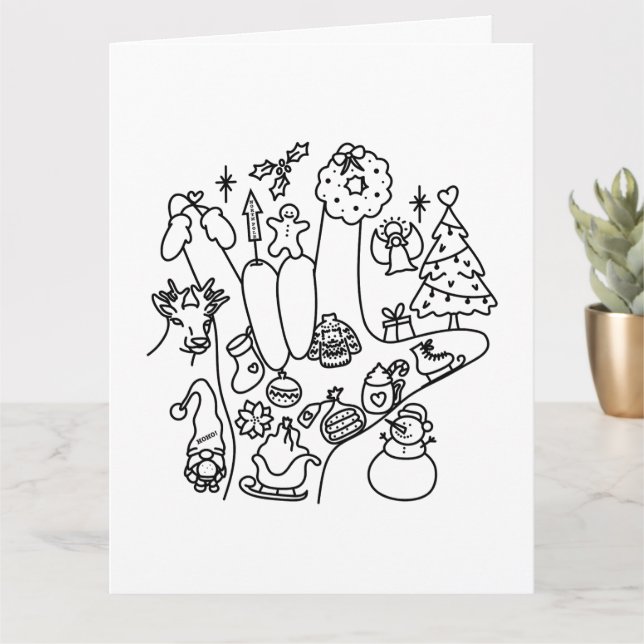 ASL ILY – Winter Vibes  Card (Small Plant)