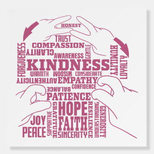 ASL - Inner Beauty - Deaf Culture “Vee Vee” Design Foam Board