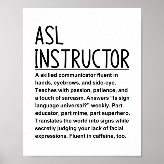 Asl instructor poster (Front)