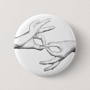 ASL Interpreter Pinback Button