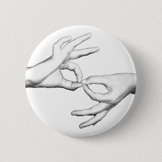 ASL Interpreter Pinback Button