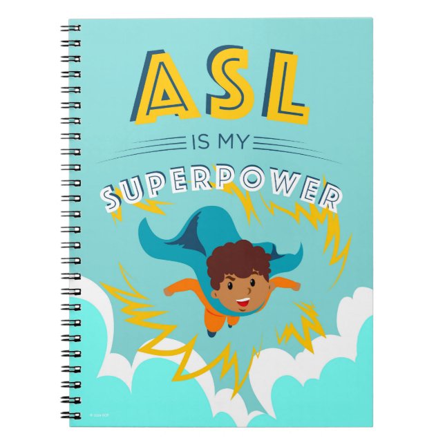 ASL is My Superpower Notebook (Front)