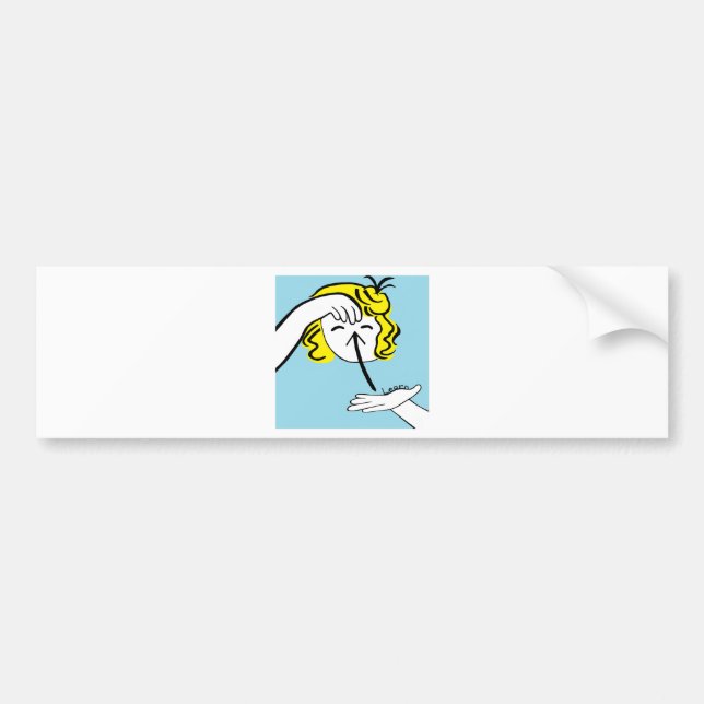 ASL Learn Bumper Sticker (Front)