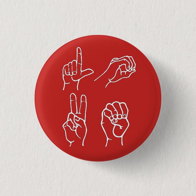 ASL Love Pin (Front)