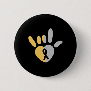 Asl Love Sign American Sign Language Deaf Awarenes Button
