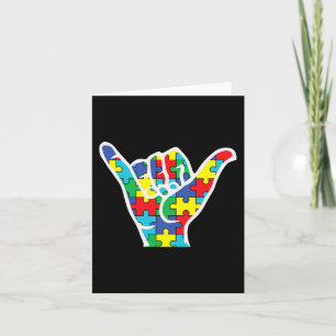 asl love sign hand autism awareness 2022 mom dad a card