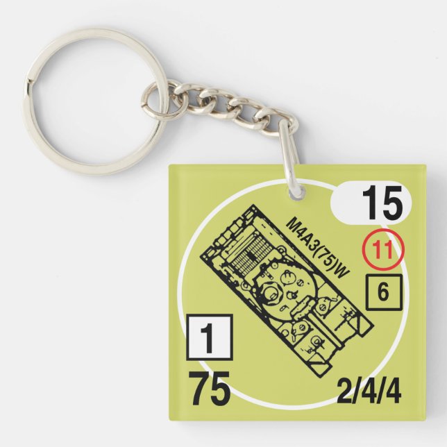 ASL M4A3(75)W Keychain Fob (Front)